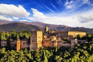 Visiting the Alhambra in Granada on a tour of Spain